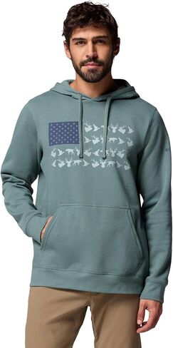 Columbia Mens PHG Game Flag II Hoodie, Sahara/Tobacco Hunt Flag, Medium in Saudi Arabia
