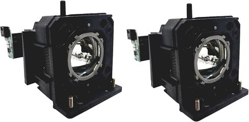 Jaspertronics™ Original ET-LAD120AW Lamp & Housing TwinPack for Panasonic Projectors with Original Specification and Full lifespan Bulb Inside - 1 Year Warranty in Saudi Arabia