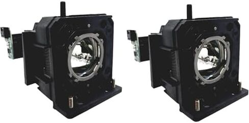 Jaspertronics™ Original ET-LAD120AW Lamp & Housing TwinPack for Panasonic Projectors with Original Specification and Full lifespan Bulb Inside - 1 Year Warranty in Saudi Arabia