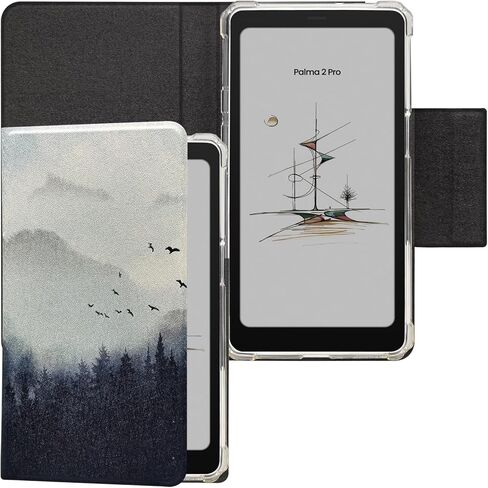 2in1 Magnetic Detachable Flip Case for Onyx Boox Palma2 Pro (2025 Released) TPU Transparent Cover with Auto Sleep/Wake, Magnetic Closure Buckle (Misty Forest) in Kuwait