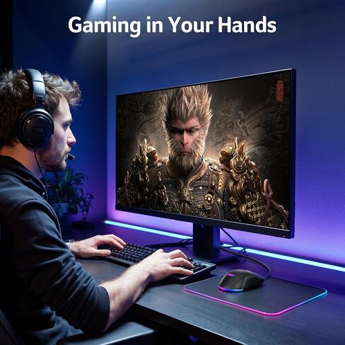 acer Wireless Gaming Mouse for Laptop, 24,000 DPI Wired Computer Gaming Mouse with 8 Programmable Buttons, Left & Right Hand, RGB Lighting Mice Gamer, Rechargeable, Long Battery Life for PC, Desktop in Saudi Arabia