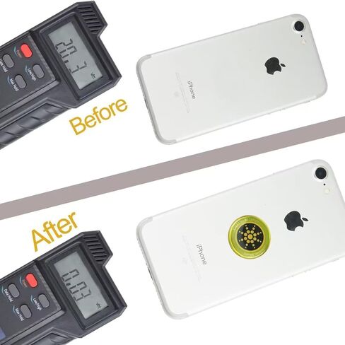 ملصقات EMF رقاقة مانعة لتحييد حماية الدرع للهواتف المحمولة والأجهزة الإلكترونية واي فاي 5G وأجهزة الكمبيوتر المحمولة وأجهزة الكمبيوتر المحمولة وشاشات التلفزيون (12 قطعة Glod) XH-Carpet in Kuwait