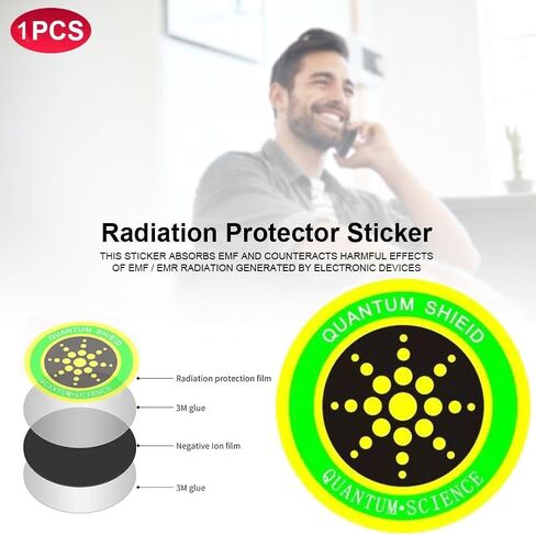 ملصقات EMF رقاقة مانعة لتحييد حماية الدرع للهواتف المحمولة والأجهزة الإلكترونية واي فاي 5G وأجهزة الكمبيوتر المحمولة وأجهزة الكمبيوتر المحمولة وشاشات التلفزيون (12 قطعة Glod) XH-Carpet in Kuwait