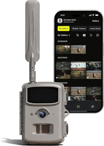 4G Cellular Trail Camera with 2.3K FHD Quality Video, 0.3s Trigger, AI Identification, IP66 Waterproof, No Glow Night Vision, for Hunting, Deer Camera in Saudi Arabia