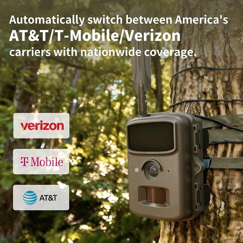 4G Cellular Trail Camera with 2.3K FHD Quality Video, 0.3s Trigger, AI Identification, IP66 Waterproof, No Glow Night Vision, for Hunting, Deer Camera in Saudi Arabia