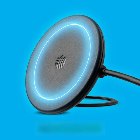 لوحة شحن لاسلكية AT&T 15W Qi - محطة شحن سريعة USB-C مناسبة للحافظة لأجهزة iPhone 17/16/15/14 وAirPods وSamsung Galaxy S25/S24 وPixel وجميع الأجهزة المتوافقة مع Qi - أسود in Kuwait