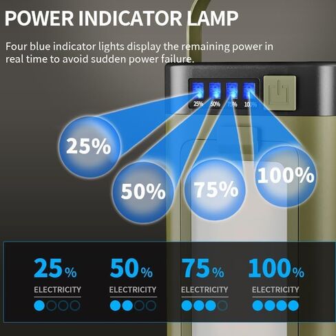 فانوس تخييم LED قابل للطي في الهواء الطلق، ضوء تخييم قابل لإعادة الشحن بالطاقة الشمسية، مصباح يدوي محمول، 6 أوضاع إضاءة، فانوس خارجي محمول للتخييم والمشي لمسافات طويلة والخيمة واستخدام الطوارئ in Kuwait
