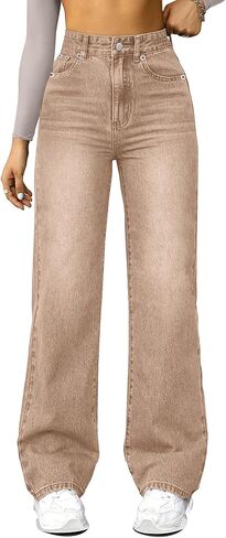 Straight Leg Jeans for Women A-Blue in Kuwait