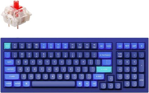 Keychron Q5 Wired Swappable RGB Backlight Red Switch Knob Version - Blue in Saudi Arabia