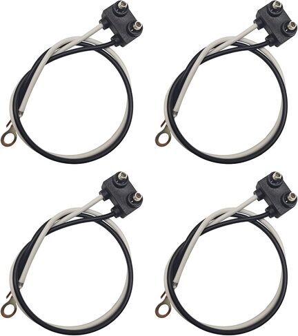4 قطع 3 دبابيس لضفيرة ضوء المقطورة، 3 شقوق PL-3 قابس 9.6 بوصة سلك 18AWG، موصل مصبوب بالزاوية اليمنى لـ 4 بوصات مستديرة و6 بوصات بيضاوية LED توقف الانعطاف الذيل أضواء احتياطية للفرامل، مقطورة شاحنة RV 12 فولت in Kuwait