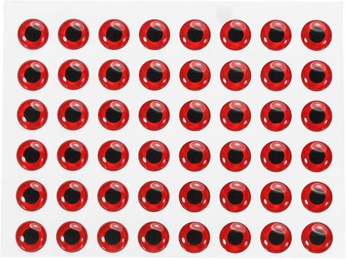 PATIKIL Fishing Lure 3D Eyes 12mm, 100Pcs Waterproof Artificial Fish Eye Fly Tying Lures Crafts Tackle Accessory for Fishing Baits DIY, Gold Tone in Kuwait