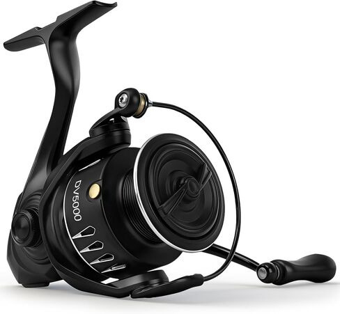 Jenseits Lightweight Spinning Fishing Reel, Sealed Carbon Fiber Up To 20 LB Max Drag, 5+1BB for Saltwater&Freshwater, 5.2:1 Gear Ratio,CNC Aluminum Spool,1000 Perfect for Ice Fishing, 2000-5000 Series in Saudi Arabia