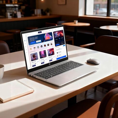 كمبيوتر محمول HP بشاشة لمس 15.6 بوصة FHD، Intel Core i5-1334U (حتى 4.6 جيجا هرتز) 32 جيجا رام 1 تيرابايت SSD، Windows 11 Pro WiFi6 Windows AI Microsoft Copilot مع ملحق GM لطلاب الأعمال والكليات in Kuwait
