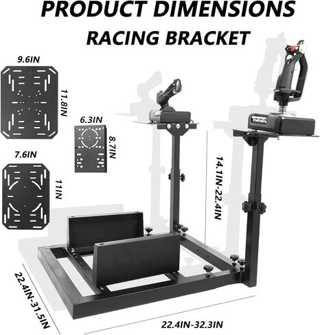 Anman G920 Racing Flight Simulator قمرة القيادة مع مقعد عجلة القيادة للألعاب يناسب Logitech G29 G923، Thrustmaster T300RS T150S TX، Fanatec، PC، PS4 بدون عجلة، دواسة، فرامل اليد in Saudi Arabia
