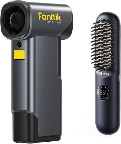 Fanttik B10 Pro Max Electric Air Duster & Fanttik Solo I10 APEX Portable Hair Straightener Brush in Saudi Arabia
