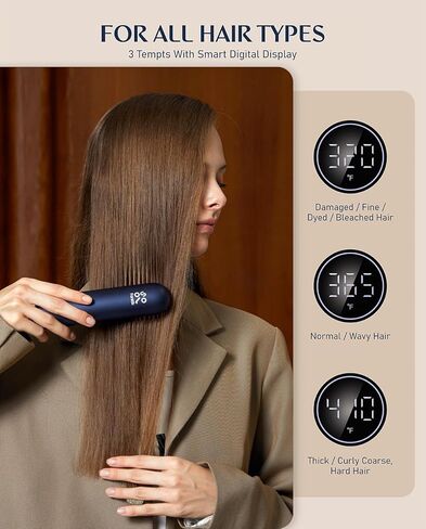 Fanttik B10 Pro Max Electric Air Duster & Fanttik Solo I10 APEX Portable Hair Straightener Brush in Saudi Arabia