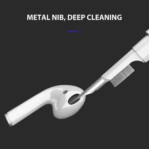 Electronic Cleaning Pen for Earbuds & Keyboards - Portable Precision Cleaning Kit for Earphone, Airpod, Laptop, Tablet, Phone, Computer, Switch & Camera Lens (White) in Saudi Arabia