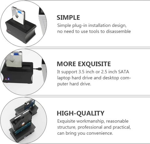 محطة إرساء محرك الأقراص الصلبة USB لعلبة SSD معدنية كاملة خارجية مع ضوء مؤشر متوافق مع قابس USB الأمريكي أداء مستقر عالي in Kuwait