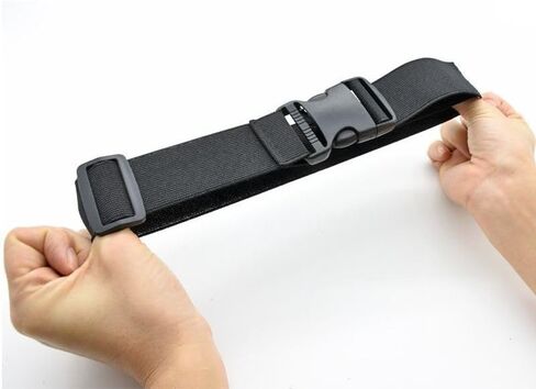 Black Portable Simple Fashionable Belt Extender for Fanny Pack Strap Extension Waist Bag Belts Belt Extender Luggage and Travel Gear (24×1.5 inch) in Saudi Arabia
