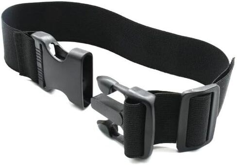 Black Portable Simple Fashionable Belt Extender for Fanny Pack Strap Extension Waist Bag Belts Belt Extender Luggage and Travel Gear (24×1.5 inch) in Saudi Arabia