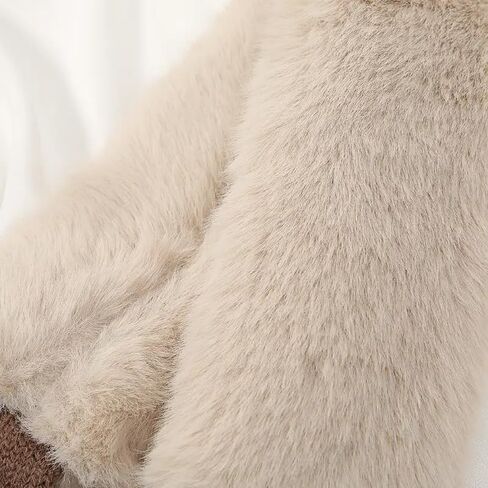 Womens Winter Fluffy-Plush-Scarf - Soft Collar Fur Scarfs Neck Warmer for Cold Weather in Saudi Arabia
