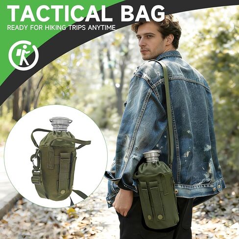 42oz single wall stainless steel water bottle with Nesting Cup & Carry Bag in Saudi Arabia