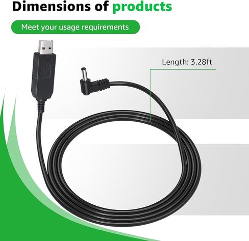 USB Charger Cable Compatible with Rugged Radios V3 R1 GMR2 GMR2-PLUS & RH5R - 3.3Ft Charging Cord for Handheld Radio & High Capacity Batteries in Saudi Arabia