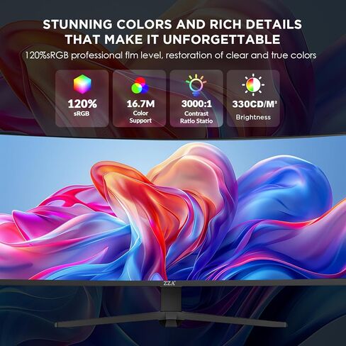 49 Inch Ultrawide Curved Gaming Monitor, 5K Display Dual QHD 5120x1440, 165Hz 1ms, 1500R VA Large Curved Monitor for Mac & Work, with FreeSync G-Sync Compatible, HDMI/DP Ports, Blue Light Filter, VESA in Saudi Arabia