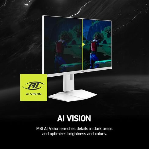 msi MAG 274QRFW X32 27-inch 2560 x 1440 (QHD) Gaming Monitor, 320Hz, Adaptive Sync, HDR Ready, HDMI, VGA Port, VESA Mountable, Tilt, 4-Side Slim Bezel, 0.5ms, White in Saudi Arabia