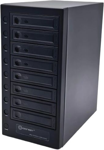 USB 4.0 (40 جيجابت في الثانية) Type-C 8 Bay 2.5 بوصة و3.5 بوصة SATA محرك أقراص ثابتة خارجي in Kuwait