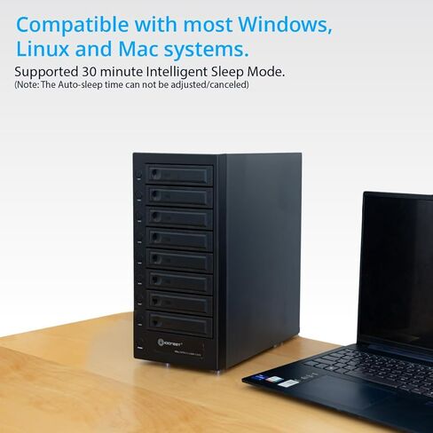 USB 4.0 (40 جيجابت في الثانية) Type-C 8 Bay 2.5 بوصة و3.5 بوصة SATA محرك أقراص ثابتة خارجي in Kuwait