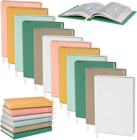 12 حزمة من أغطية الكتب القابلة للتمدد، مقاس 7.09 × 12.99 بوصة، أغطية كتب من القماش قابلة لإعادة الاستخدام وقابلة للغسل ومناسبة لحماية الكتب المدرسية ذات الغلاف الصلب مقاس 6-9 بوصة (ألوان زاهية) in Kuwait