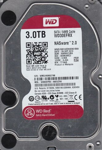 WD30EFRX-68EUZN0، DCM HARNHTJMA، محرك الأقراص الصلبة Western Digital 3 تيرابايت SATA 3.5 (متجدد) in Kuwait