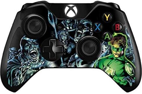 ملصق Skinit المخصص للألعاب متوافق مع وحدة تحكم Xbox One - تصميم Warner Bros Green Lantern and Villains المرخص رسميًا in Kuwait