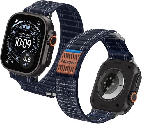 Spigen for Apple Watch Band, Compatible with Ultra 3/2/1 49mm, Series 11/10 46mm, 9/8/7 45mm, SE3/SE2/SE/6/5/4 44mm, 3/2/1 42mm Lightweight Fabric Strap in Saudi Arabia