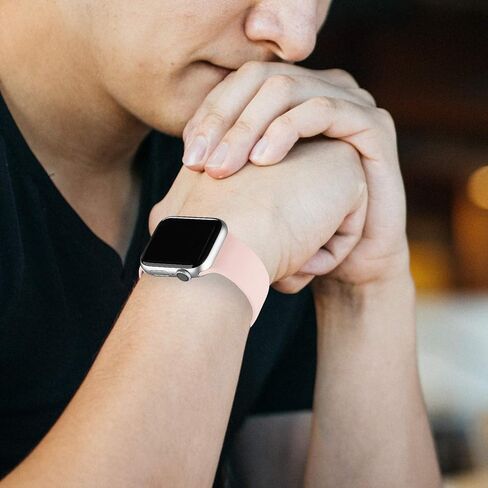 Bandiction متوافق مع Apple Watch Series 3 38mm Series 5 40mm iWatch Bands 38mm 40mm 41mm، حزام بديل رياضي من السيليكون الناعم متوافق مع iWatch SE 3 Series 11 10 9 8 7 6 5 4 3 2 1 Ultra 3 in Kuwait