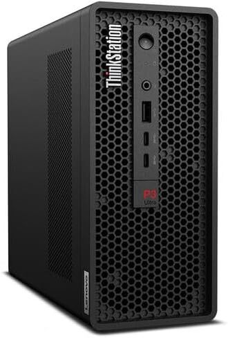 محطة عمل Lenovo ThinkStation P3 Ultra Small Form Factor Gen 2: Intel Core Ultra 9 285 vPro، ذاكرة الوصول العشوائي 128 جيجابايت DDR5 6400 ميجا هرتز، 2 تيرابايت NVMe Gen 5 SSD، WiFi 7، Win 11 Pro، Mini SFF Computer AI Business PC Tower in Kuwait
