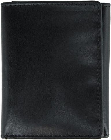Trafalgar Men's Tennyson Tri-Fold Genuine Leather Wallet with ID Window, Brown in Saudi Arabia