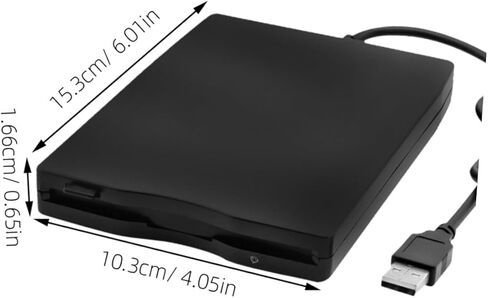 محرك الأقراص المرنة الخارجية Sewroro USB المحمول، محرك الأقراص المرنة USB لنقل البيانات بسرعة عالية للكمبيوتر المحمول متوافق مع تقنية Windows المضادة للصدمات وتقليل الضوضاء in Kuwait