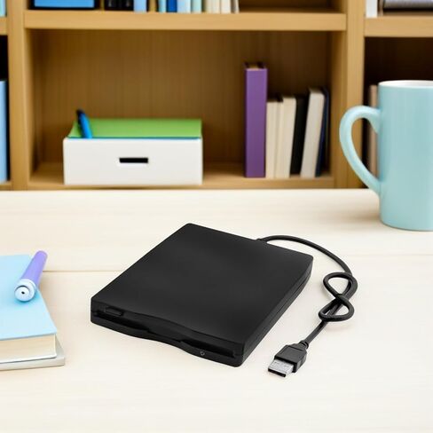 محرك الأقراص المرنة الخارجية Sewroro USB المحمول، محرك الأقراص المرنة USB لنقل البيانات بسرعة عالية للكمبيوتر المحمول متوافق مع تقنية Windows المضادة للصدمات وتقليل الضوضاء in Kuwait