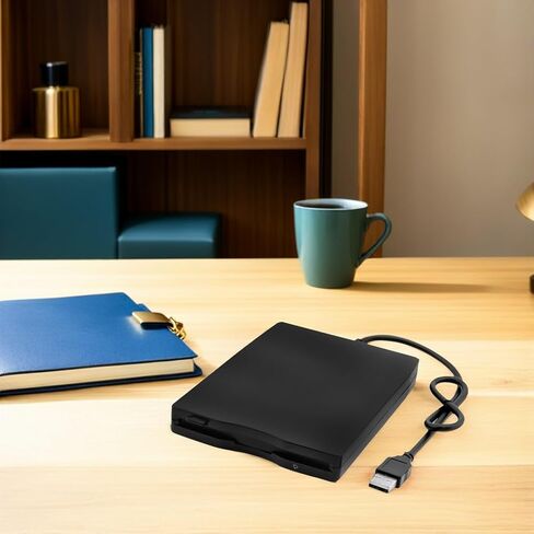 محرك الأقراص المرنة الخارجية Sewroro USB المحمول، محرك الأقراص المرنة USB لنقل البيانات بسرعة عالية للكمبيوتر المحمول متوافق مع تقنية Windows المضادة للصدمات وتقليل الضوضاء in Kuwait