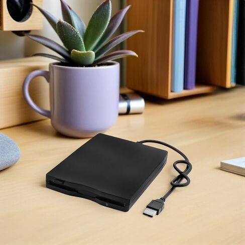 محرك الأقراص المرنة الخارجية Sewroro USB المحمول، محرك الأقراص المرنة USB لنقل البيانات بسرعة عالية للكمبيوتر المحمول متوافق مع تقنية Windows المضادة للصدمات وتقليل الضوضاء in Kuwait