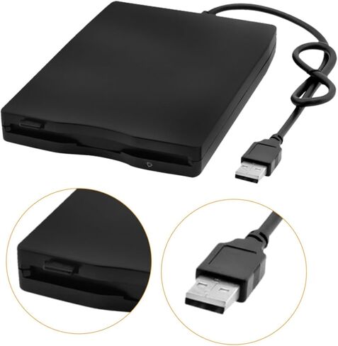 محرك الأقراص المرنة الخارجية Sewroro USB المحمول، محرك الأقراص المرنة USB لنقل البيانات بسرعة عالية للكمبيوتر المحمول متوافق مع تقنية Windows المضادة للصدمات وتقليل الضوضاء in Kuwait