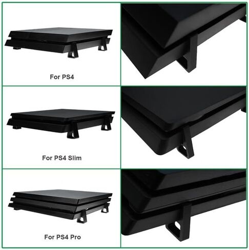 4PCS Horizontal Holder Game Machine Cooling Legs for PS4 Slim Pro Console Cooling Bracket Feet Stand Replacement (PS4 Slim) in Saudi Arabia