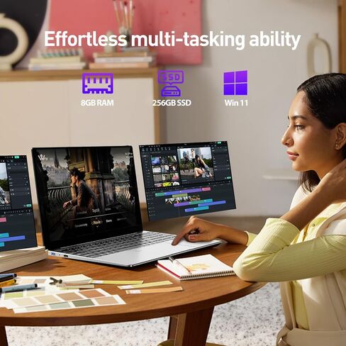 كمبيوتر محمول 15.6 بوصة، ذاكرة وصول عشوائي 8 جيجا بايت، 256 جيجا بايت SSD، ويندوز 11، معالج Pentium G6500Y (حتى 3.4 جيجا هرتز)، شاشة FHD 1080 بكسل، لوحة مفاتيح بإضاءة خلفية، بصمة الإصبع، USB3.0، WiFi5، Mini HDMI، BT5، كاميرا ويب in Kuwait