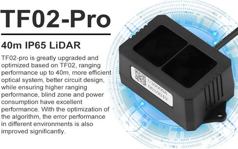 Benewake TF02-Pro LiDAR Sensor - IP65 LiDAR Rangefinder 40m Laser Radar with Strong Light Resistance for UAVs and Smart Traffic Systems (UART/I2C/IO) in Saudi Arabia