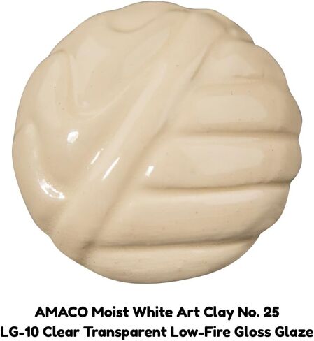 Amaco 45015Y Moist Earthenware Modeling Clay, Low Fire, Multi-Purpose, #25 White in Saudi Arabia