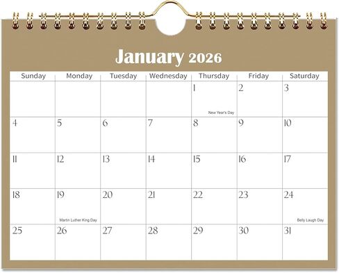 تقويم حائط صغير 2026-2027، تقويم صغير 6 × 9 بوصة، تقويم صغير 18 شهرًا من يناير 2026 إلى يونيو 2027، تقويم مفكرة صغير للمكتب أو المطبخ أو المركبات الترفيهية أو لوحة الإعلانات أو الثلاجة in Kuwait