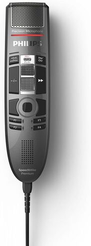 Philips SMP3710 SpeechMike Premium USB Dictation Microphone for Clear Speech Recognition and Best Results, Use with Sensorischem Touch Panel and Slide Switch Anthracite in Saudi Arabia