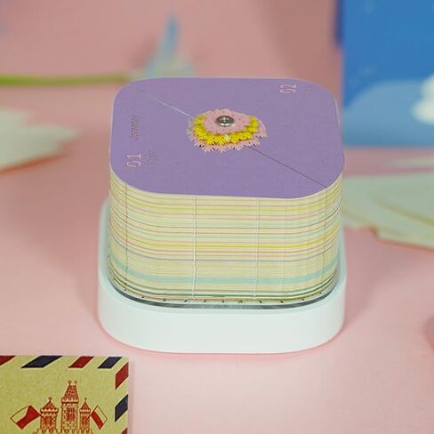 تقويم RORA ثلاثي الأبعاد لعام 2026، تقويم قطعة وقت المكتب 2026، مفكرة فنية ورقية ثلاثية الأبعاد قابلة للتمزيق، تقويم مكتب إبداعي ثلاثي الأبعاد، هدية نحت الورق DIY (لغة الورود) in Kuwait